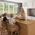 Bobve 74.8" Large Kitchen Island with Storage,Farmhouse Island Table for Kitchen,Wooden Island,Stationary Featuring 2 Drawers and 6 Closed Storage Compartment
