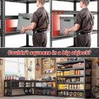 REIBII 3600LBS Garage Shelving 78" H Storage Shelves Heavy Duty 6-Tier Adjustable Matel Shelving Easy Assembly Storage Shelf for Garage Basement Warehouse Pantry, 48" W X 24" D X 78" H