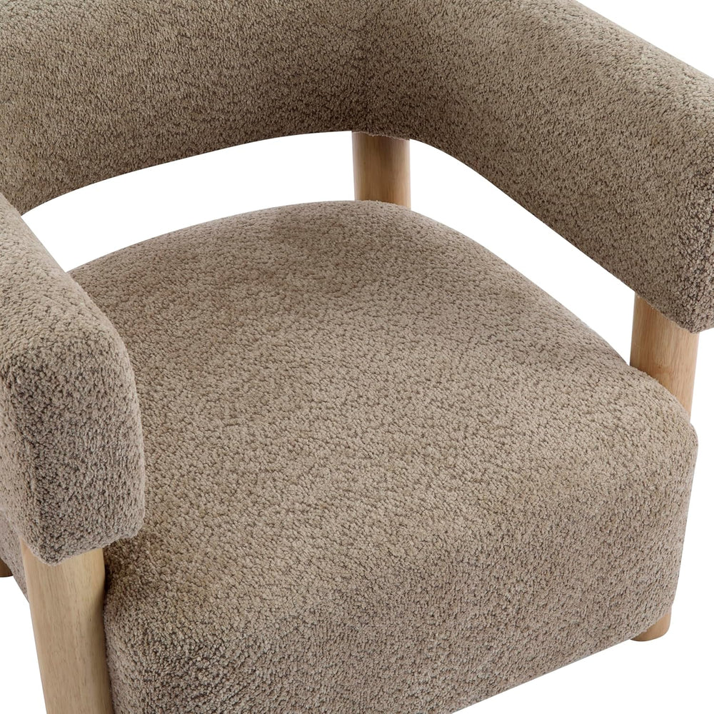 Christopher Knight Home Carly Low Profile Accent Chair, Round Backrest Side C...
