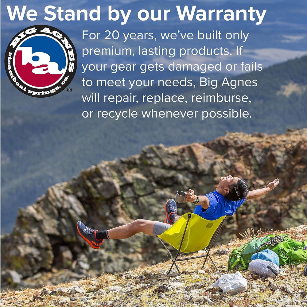 Big Agnes Skyline UL Ultralight Backpacking Chair, Jet Black
