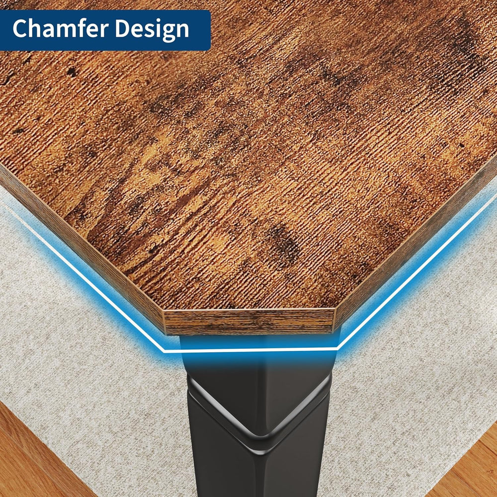 IDEALHOUSE 71" Dining Table for 6-8 People, Modern Rectangular Kitchen T...