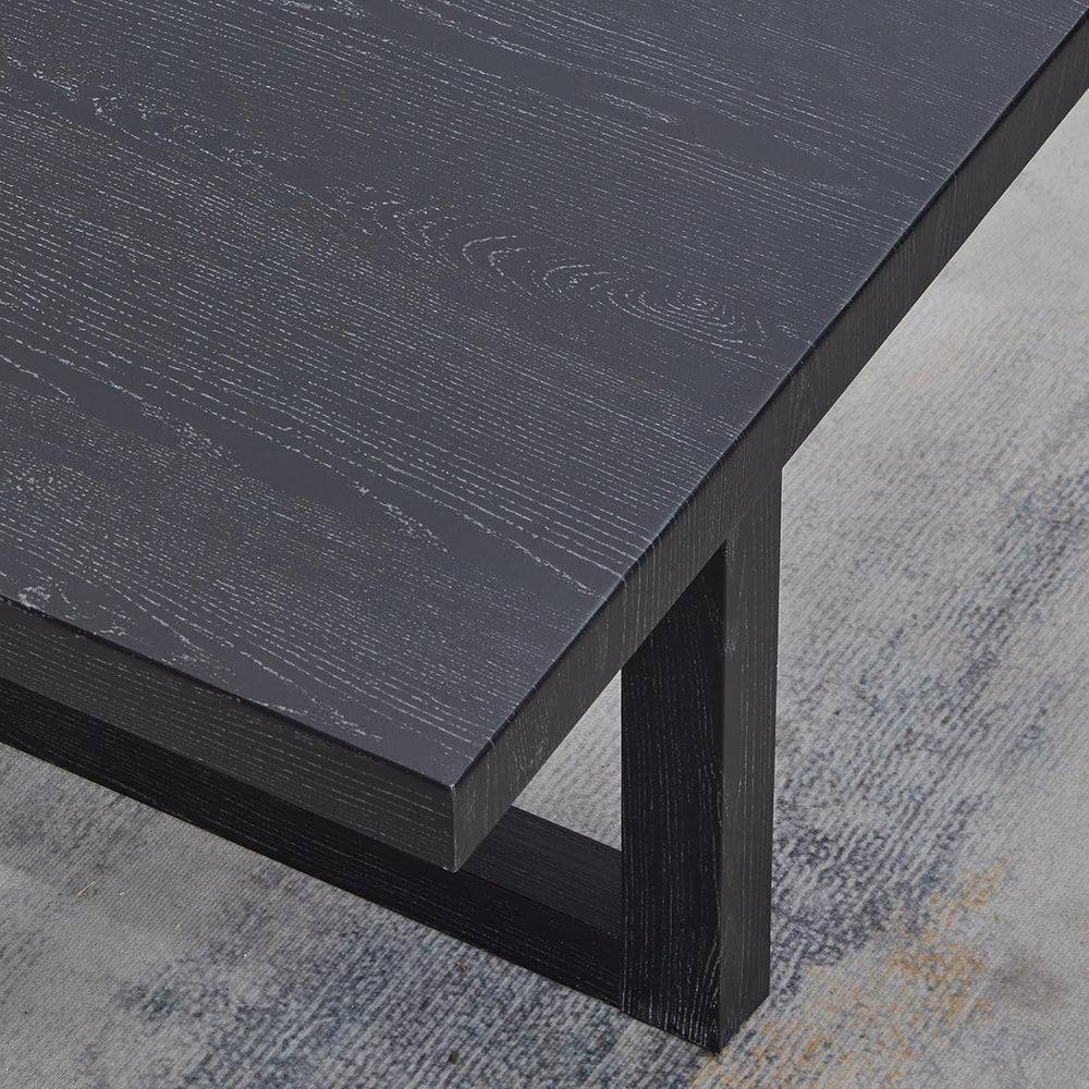 Roundhill Furniture Luno Contemporary End Table, Black