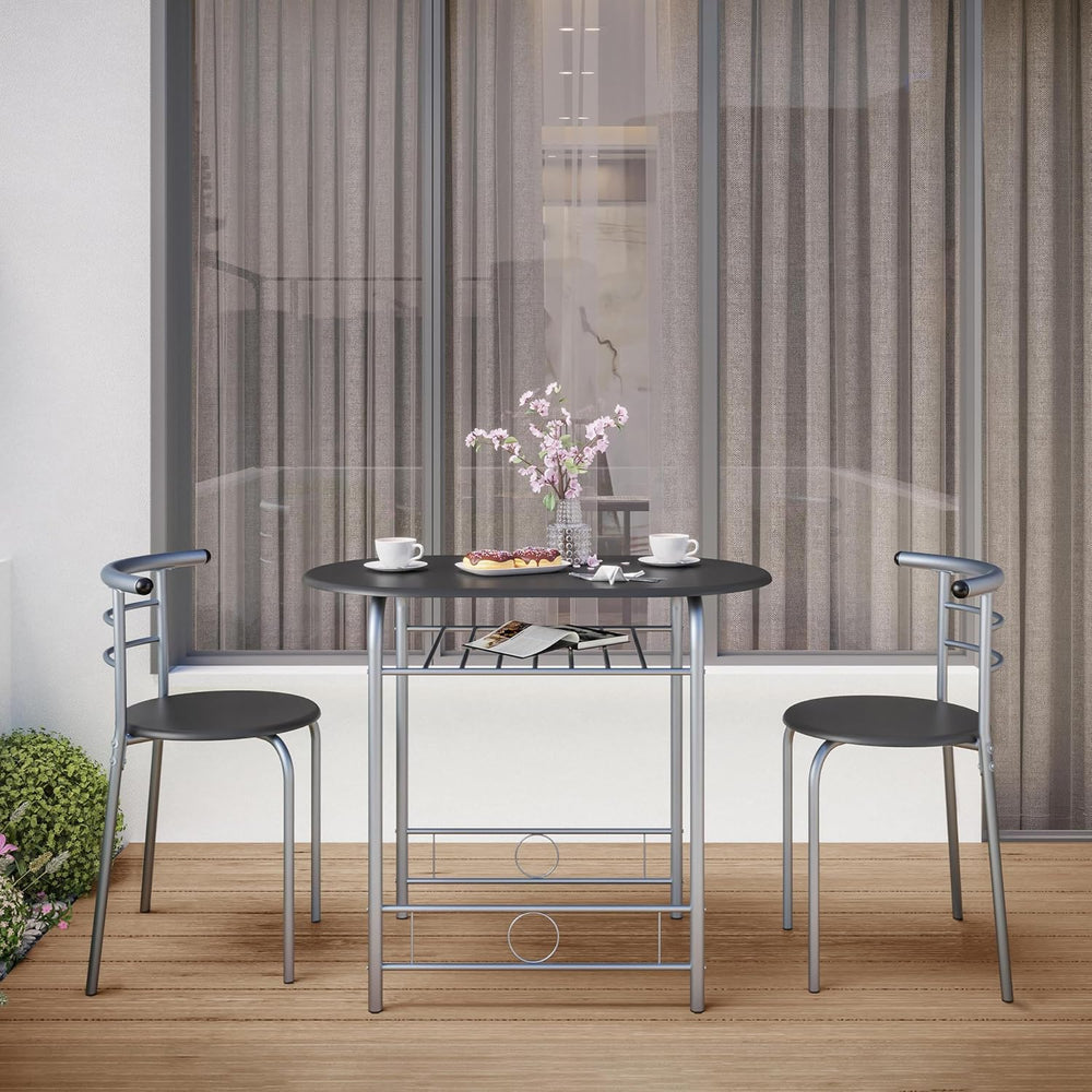 Yaheetech 3-Piece Dining Room Table Set, Kitchen Table & Chair Sets for 2...