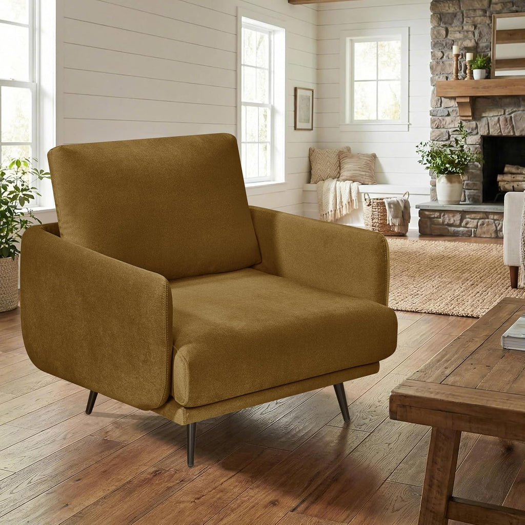 37.5” Oversized Accent Chair for Living Room, Chenille Armchair for Living Room