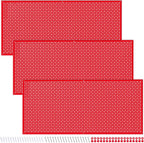 Pegboard Rack Garage Storage Steel Horizontal PegBoard Pack,Steel Pegboard Heavy Duty- 3 Pack 16-Inch X 36-Inch Metal Peg Board Tool Organization Panels (Red)