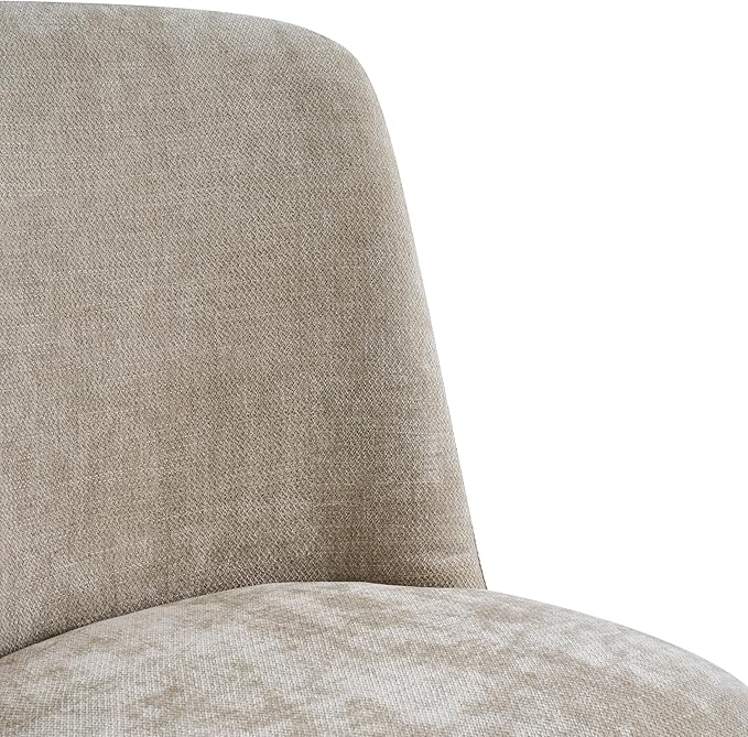 Christopher Knight Home Lucy Chenille Upholstered Dining Chairs Set of 2, Sturdy Wooden Dining Chair with Pedestal Base, Modern Kitchen Chairs with Solid Back, Versatile Indoor Usage, Oatmeal