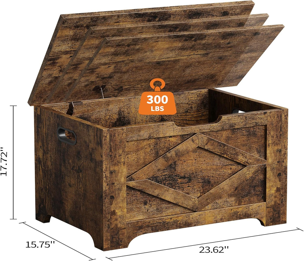 GAOMON Storage Chest, Wooden Storage Bench, Modern Style Lift-Top Shoes Bench...