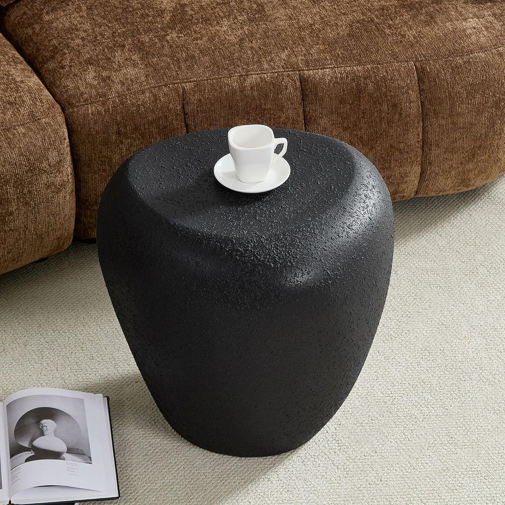 End Tables Faux Marble Side Table Modern Small Accent Table for Sofa Couch,Be...