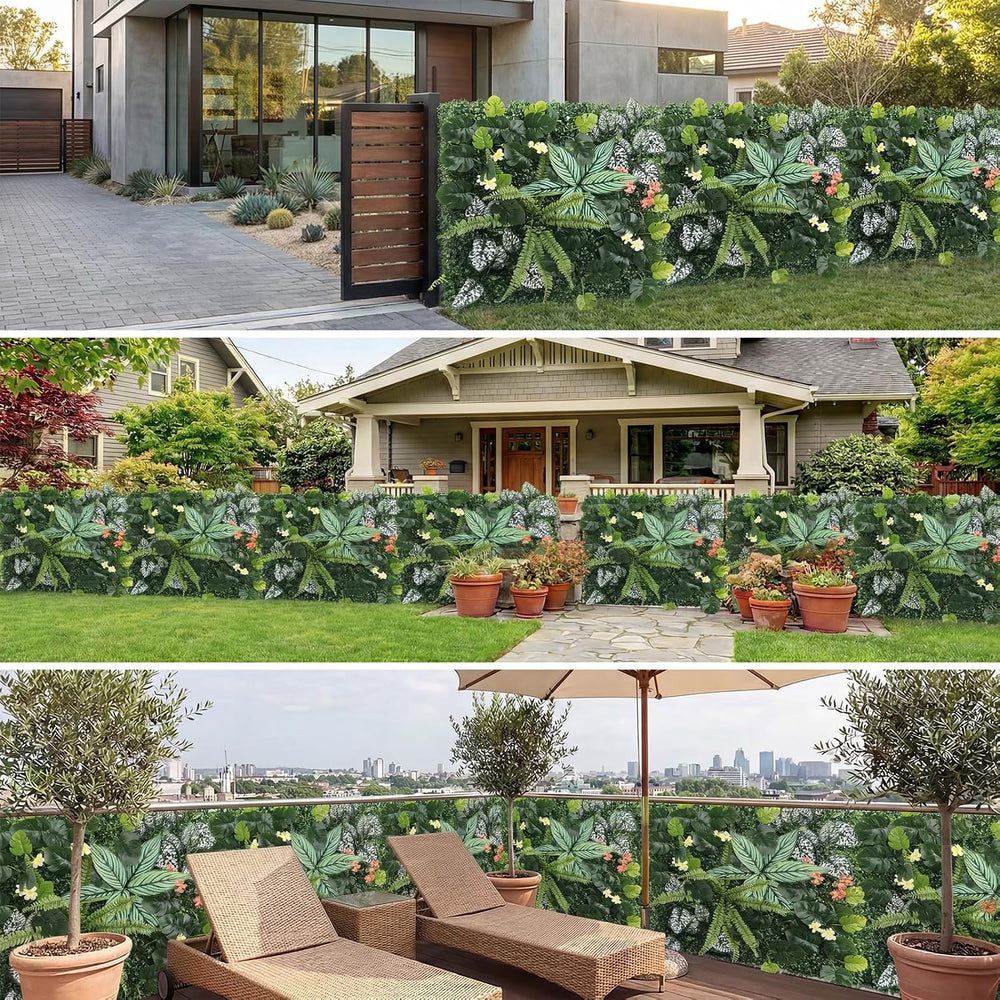 4 Pack 20"x20"Grass Wall Panels-Artificial Boxwood Panels for Green...