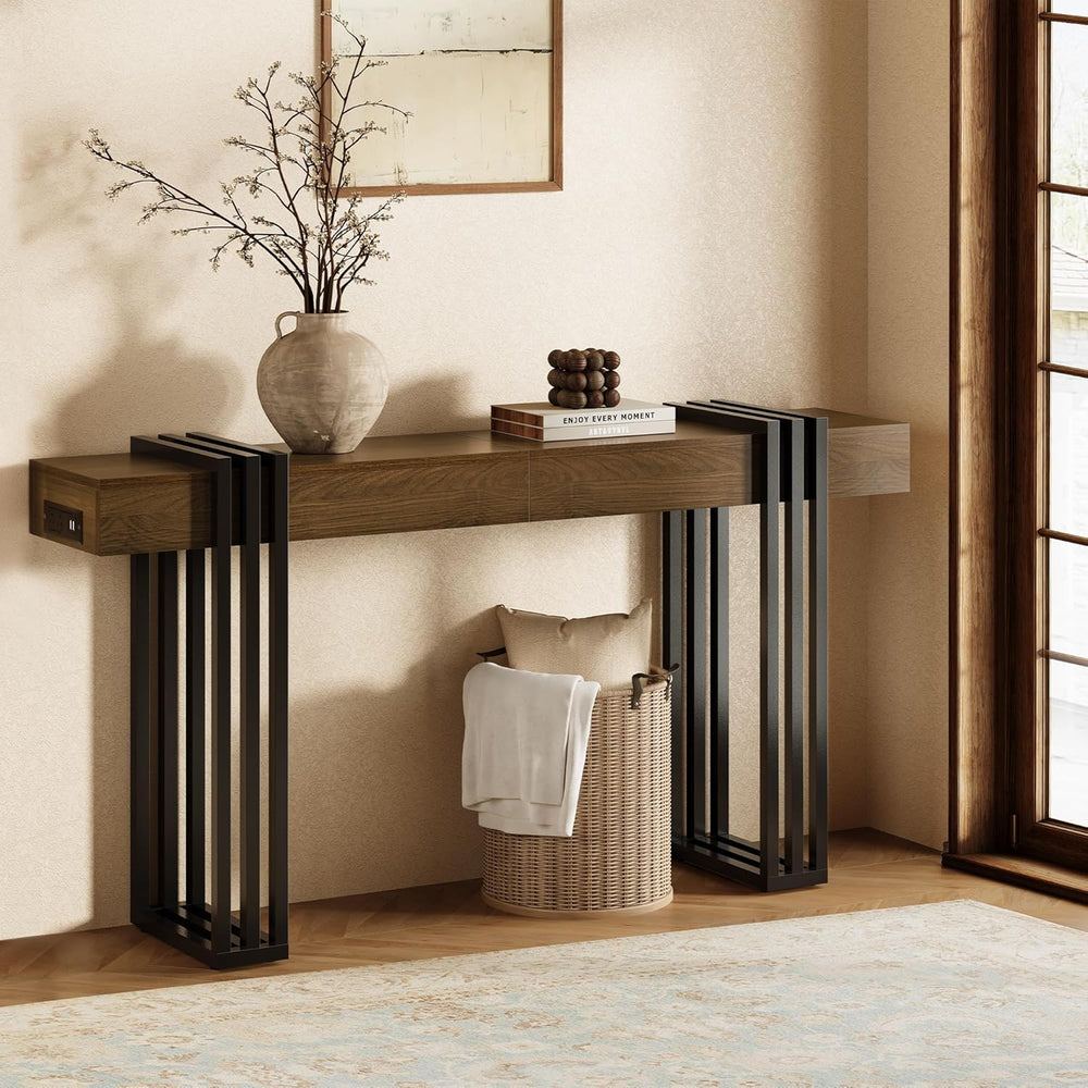 63" Long Console Table for Entryway - Behind Couch Table for Living Room...