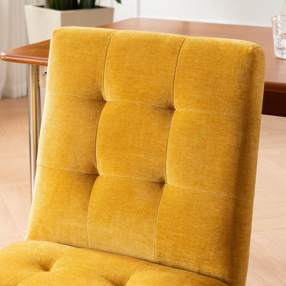 Rowill Modern Upholstered Dining Chairs Parsons Chair Linen Fabric Kitchen Ch...