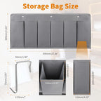RVZONE RV Shoe Pockets 6 Large Pockets Heavy Hanging Bedside Storage Organizer with Sturdy Hooks for Shoes, Toys and Tools