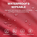 IVAPUPU Textured Linen Table Cloth for Rectangle Table - Waterproof Fabric Tablecloth Rectangular Wrinkle Free Wipeable Dining Cover for Wedding/Birthday/Party/Valentine Decor, 52x 70 Inch