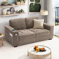 Hanherry 70" Loveseat Sofa for Living Room, Modern Comfy Couch with Medium Firm Seat Cushion, Removable Cover,Wide Armrest,USB/Type-C Port,Chenille Fabric Couches for Small Space,Apartment,Bedroom