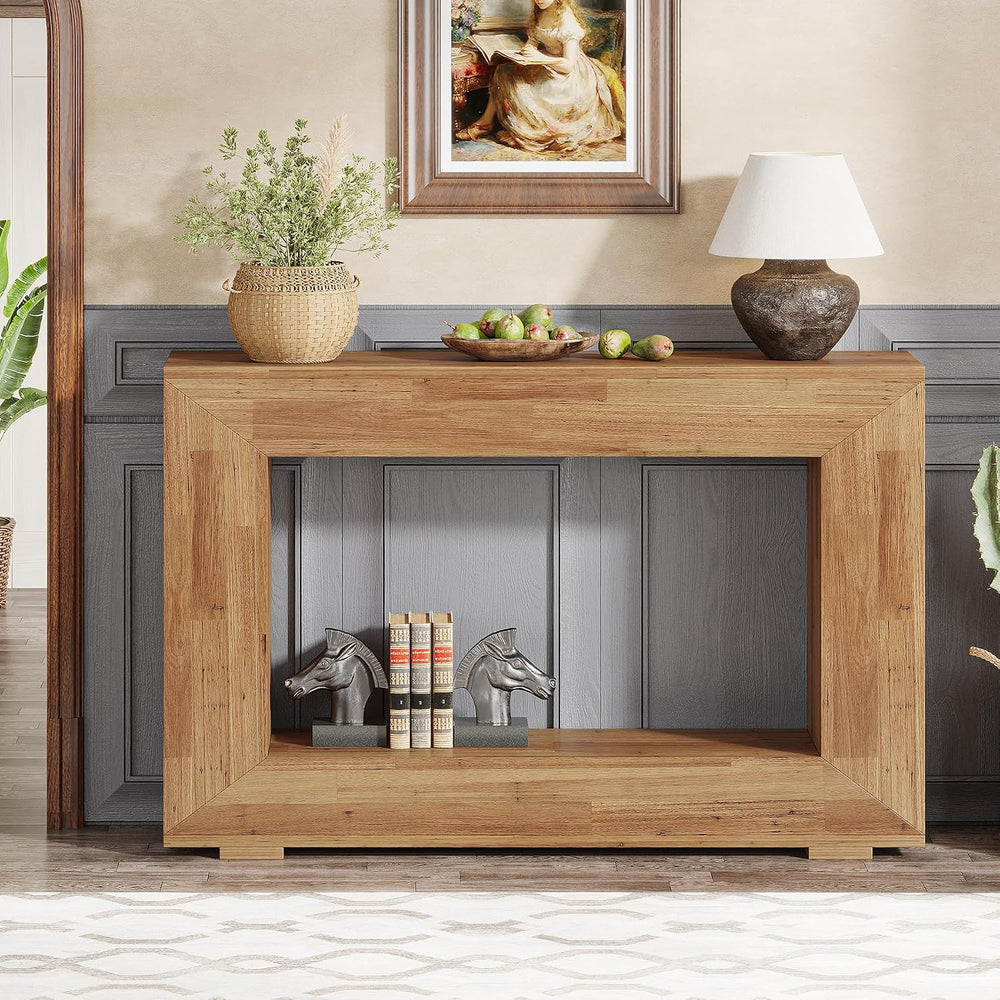 Tribesigns Farmhouse Console Table, 47 Inches Entryway Console Table with Sto...