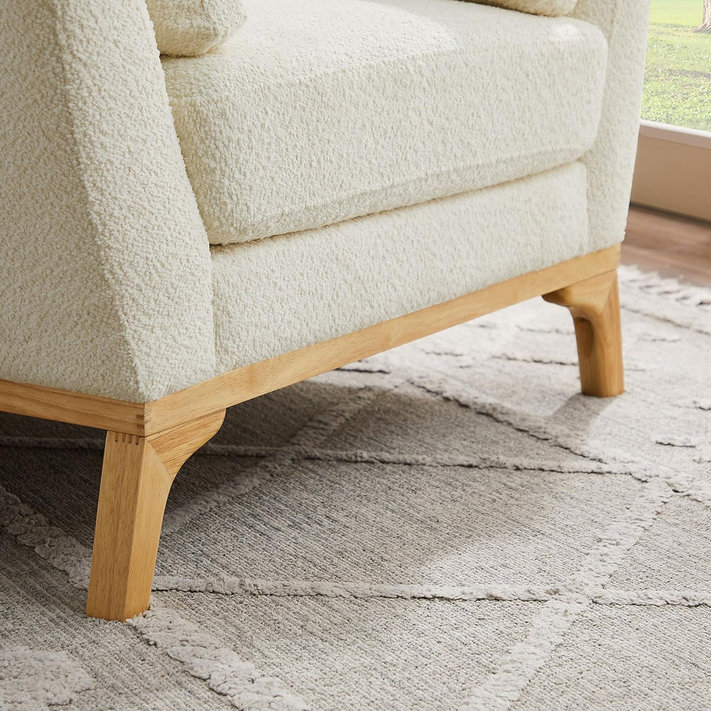 VANOMi Large-Sized Accent Chair, Thick Cushion Bedroom Reading Chair, Comfort...