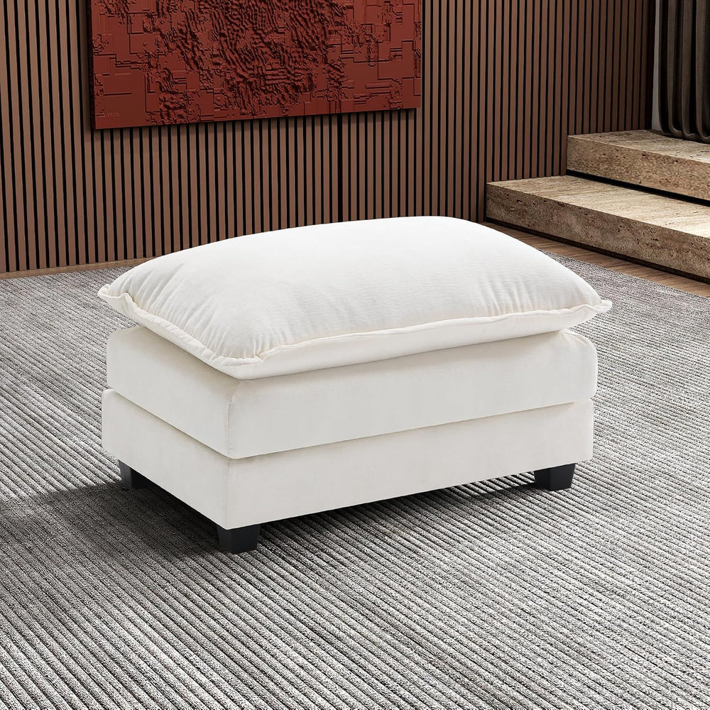 Ihanherry Ottoman for Modular Sectional Cloud Sofa, Chenille Deep Seat Couch ...