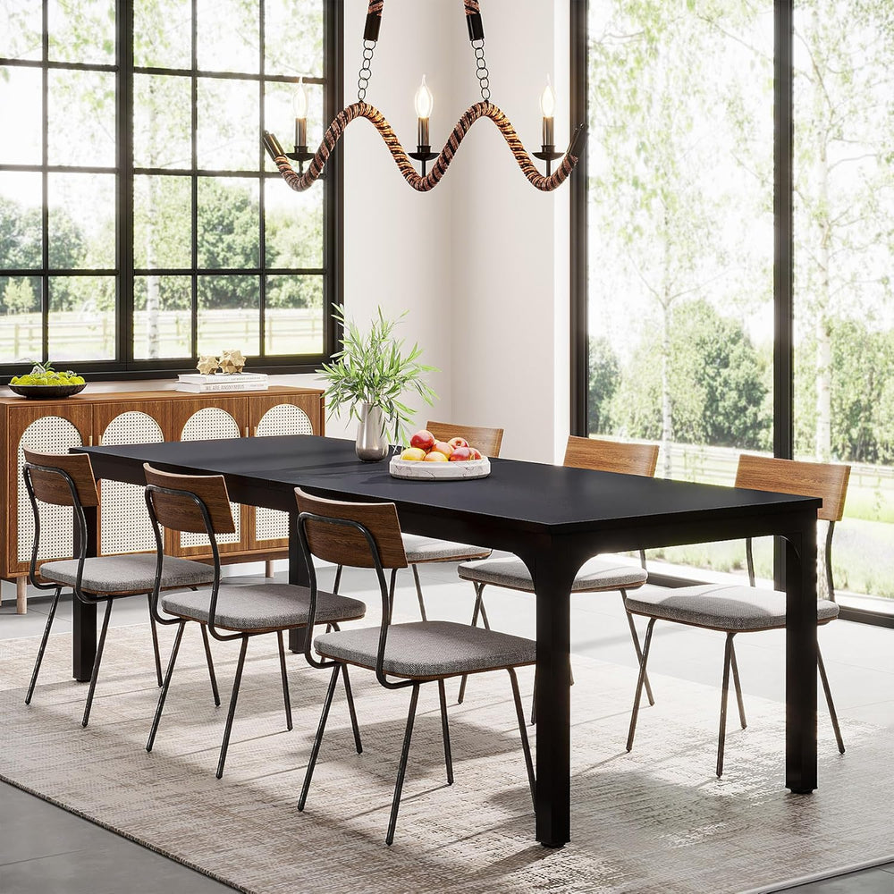 Tribesigns 78.7 Inches Long Dining Table for 6-8 Person, Large Industrial Rec...