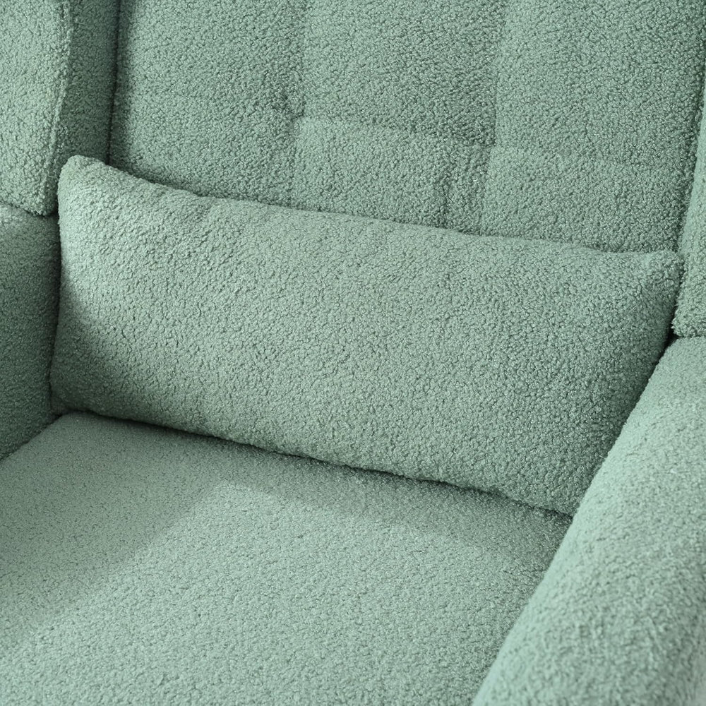 Accent Chair, Comfy Upholstered Living Room Chairs with High Tufted Backrest ...