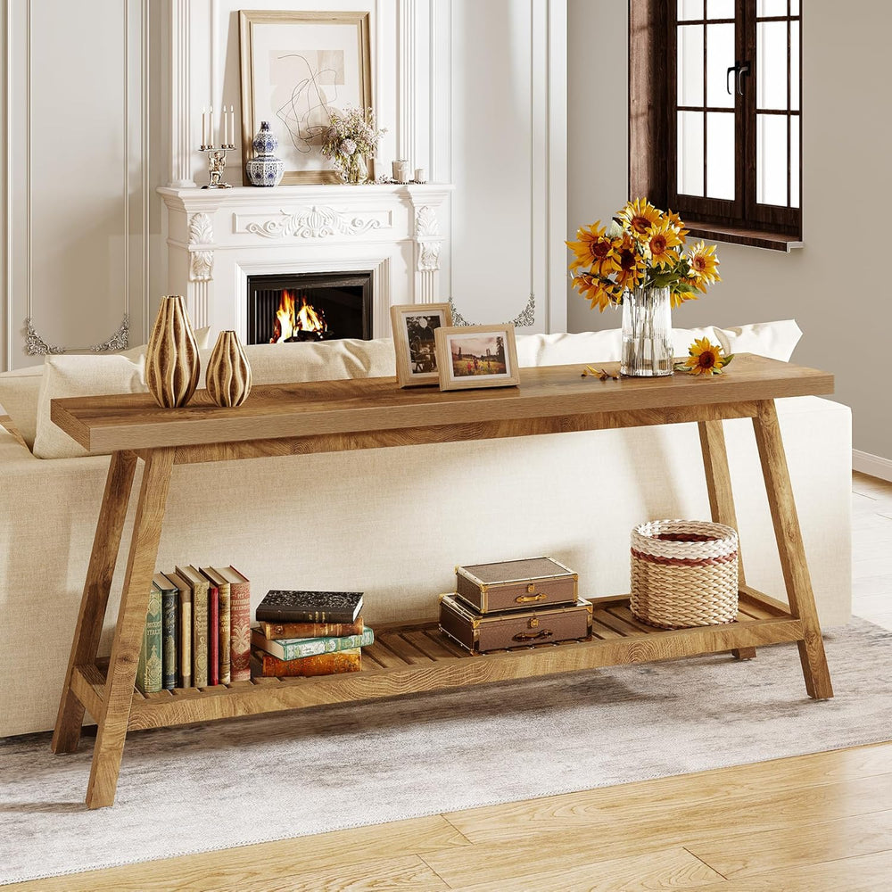 Tribesigns Farmhouse Console Entryway Table: 70.9 Inches Extra Long Console T...