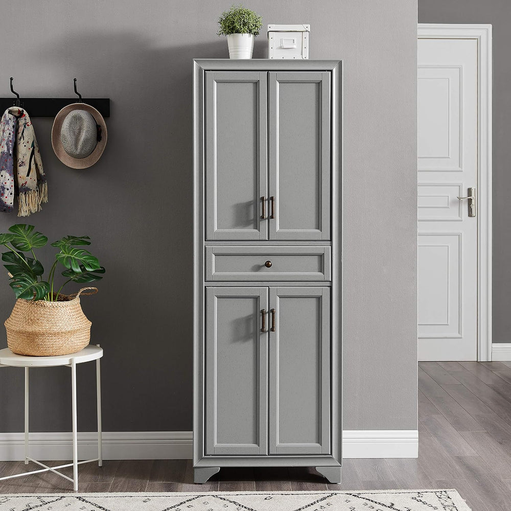 Crosley Furniture Tara Pantry Storage Cabinet with Shelves, Kitchen, Dining, ...