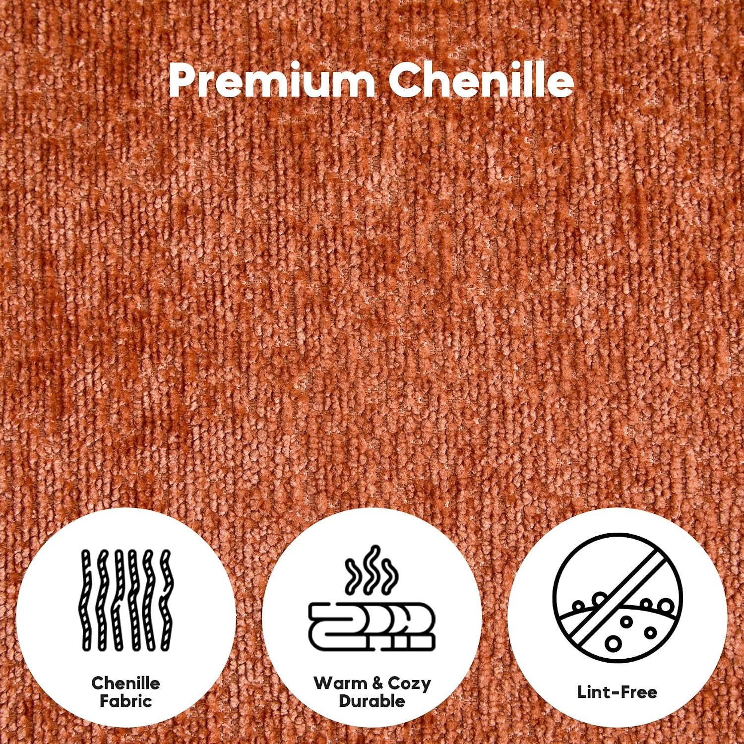 ZEIINPA Convertible Floor Sofa Bed with Fixed-Shape Frame, Modular Chenille Folding Mattress Couch with Armrest, Floor Sofa Lounge Couch for Living Room Bedroom Lounge Studio,Burnt Orange