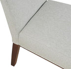 HomePop Kolbe Upholstered Dining Chair - Sustainable Gray Woven, 19.5" Seat Height, Ideal for 29-31 Inch Tables (Single Pack)