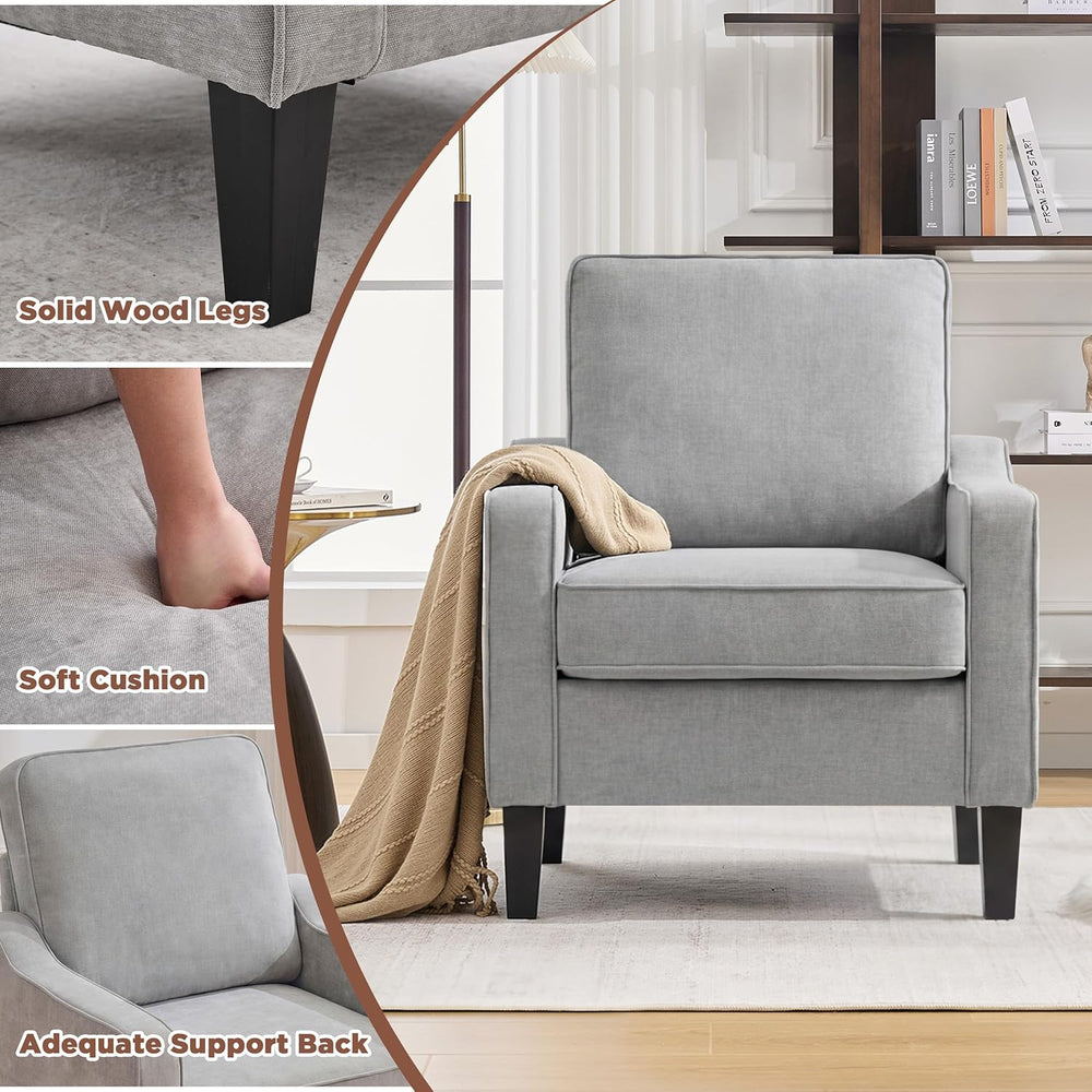 Mangodan Comfy Accent Chair for Living Room, Mid Century Modern Reading Chair...