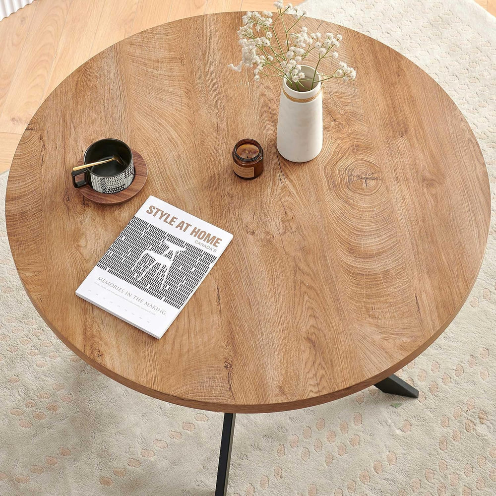 Homedot Kitchen Dining Table Set for 4, Modern Compact Round Dining Breakfast...