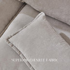 88.98" Sectional Couches for Living Room, Cloud Couch Sectional with Large Storage, U-Shape Modular Sectional Sofa with Ottoman, 5 Chenille Seater with Pillow for Apartment, Bedroom, Light Grey