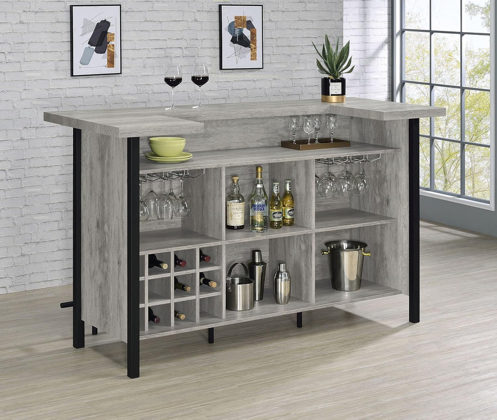 Coaster Home Furnishings - Bellemore - Wood & Metal - Bar Cabinet with Bo...