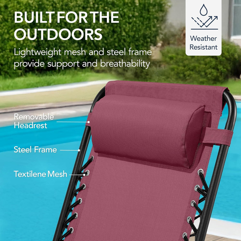 Best Choice Products Outdoor Zero Gravity Rocking Chair, Folding Reclining Pa...