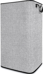 SNIGJAT Large Laundry Hamper, Tall Laundry Hamper with Sturdy Handles, Collapsible Dirty Clothes Basket for Bedroom, Rectangular Sturdy Large Clothes Basket for College, Dorm, Towels, Toys, 80 L