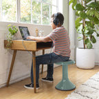 ECR4Kids ACE Active Core Engagement Wobble Stool, 18-Inch Seat Height, Flexible Seating, Seafoam | Durable plastic, GREENGUARD Gold Certified, 13 years +, 220 lb capacity, fully assembled, flexible seating for classroom use