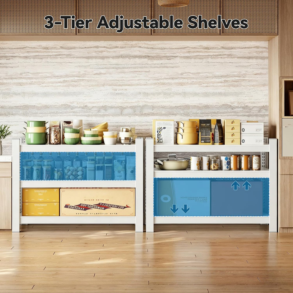 Wanfu Garage Shelving, 36" H x 36" W x 16" D Metal Storage She...
