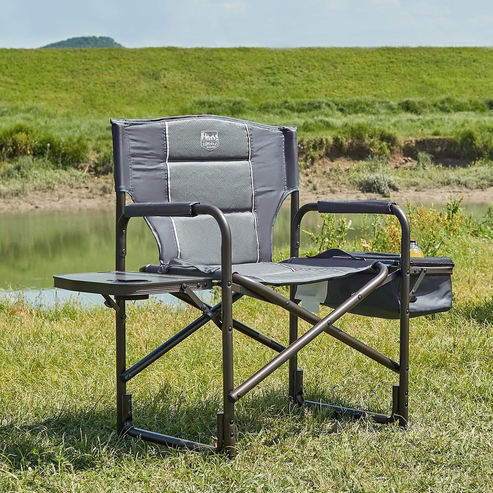 TIMBER RIDGE Lightweight Camping Chair, Portable Laurel Director's Chair ...