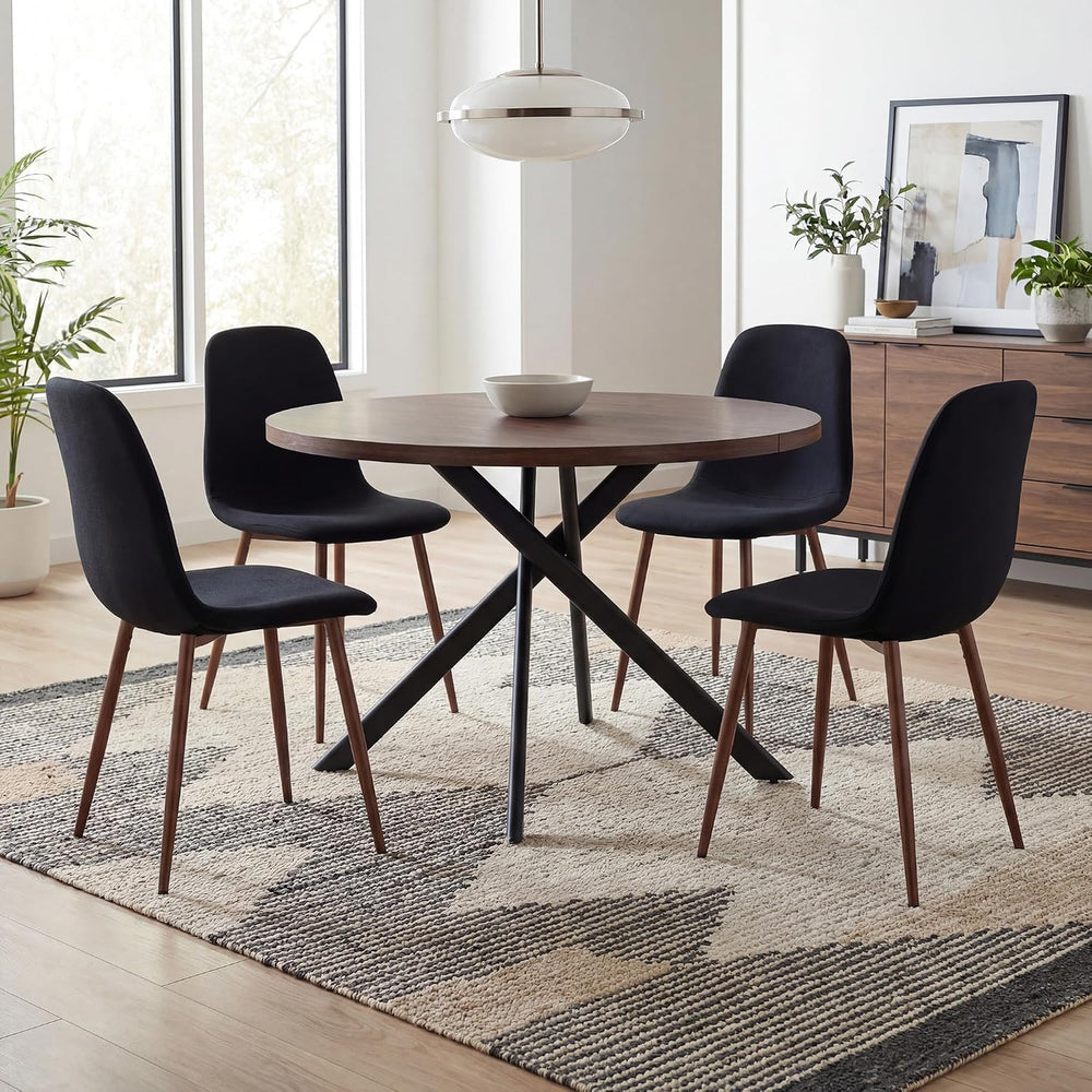 Round Dining Table Set for 4, Round Kitchen Dining Table and Chairs Set for 4...