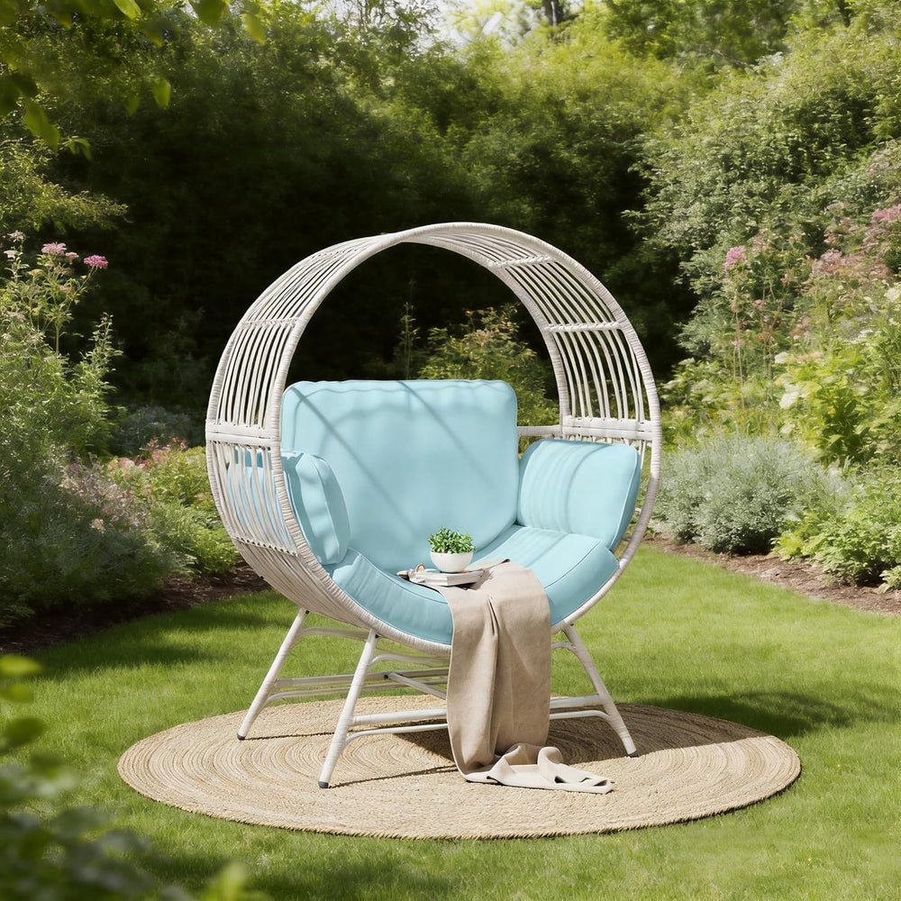 Bifanuo Oversized Egg Chair for Indoor Outdoor Use – Rattan Hanging Basket Ch...