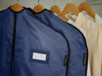 Covermates Garment Bag Set for Closet Storage and Travel, Blue | durable polyester construction, label window, zipper closure, carrying handles, 3-year warranty