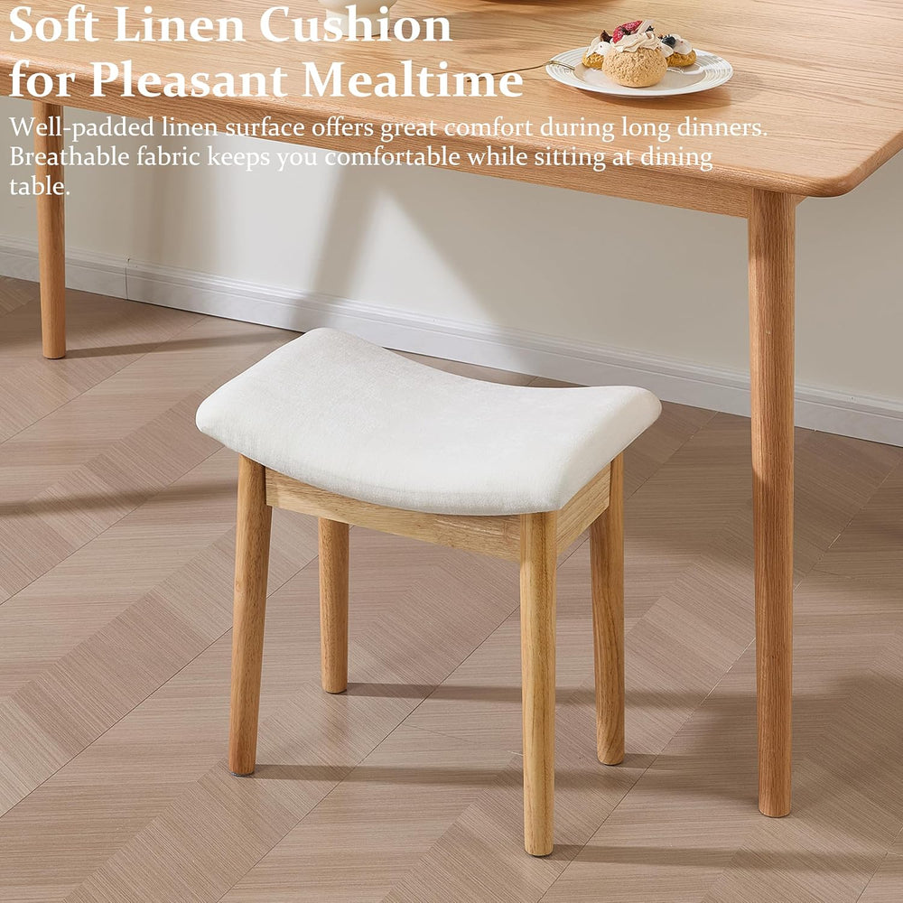Vanity Stool, 18" H Makeup Chair,Small Ottoman Stool