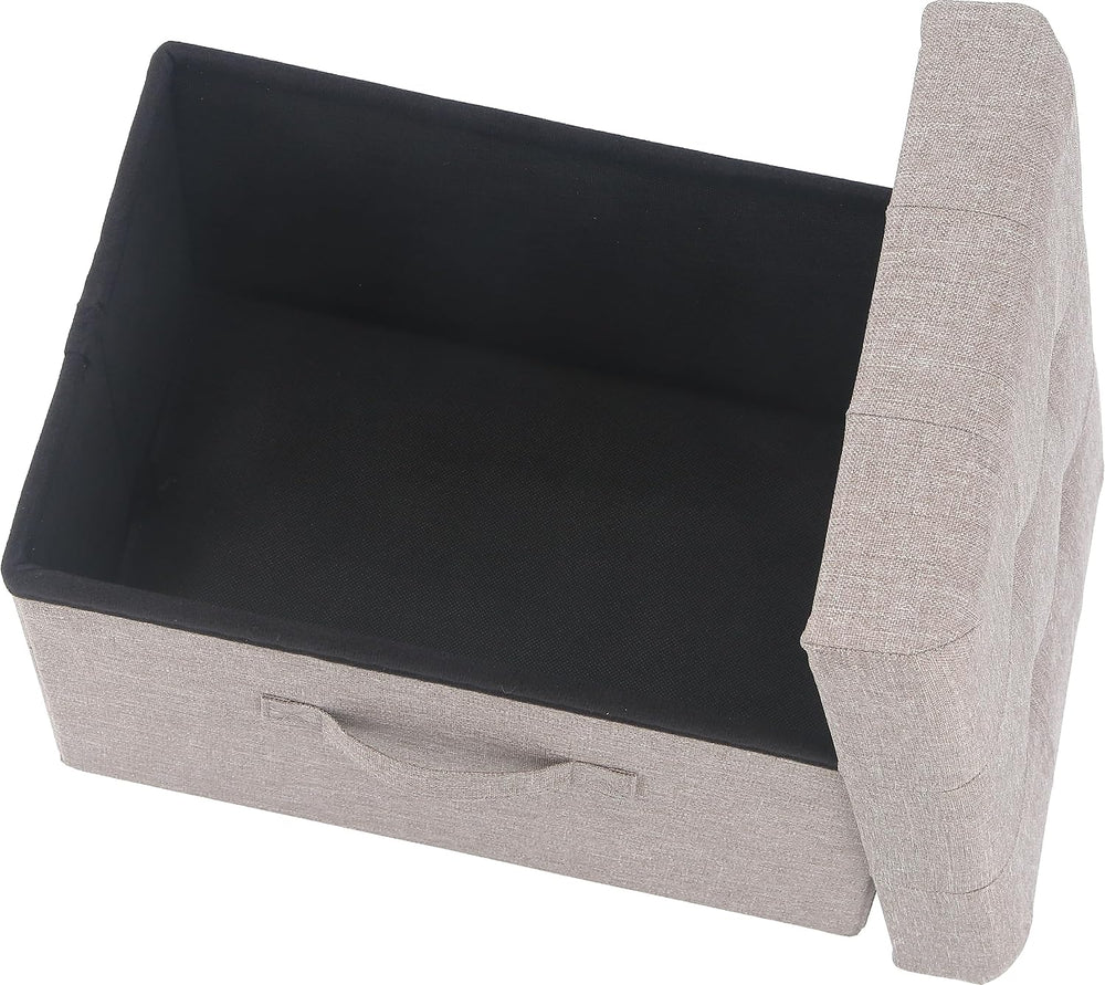 Fuji Boeki 86142 Hunt Folding Storage Stool, Width 15.0 inches (38 cm), Light...