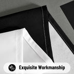 Tyrot Black Grey White Rectangle Tablecloth Modern Geometric Table Cover Waterproof Wrinkle Resistant Table Cloth for Dining Kitchen Party Picnic Patio Indoor and Outdoor 60x84 Inches