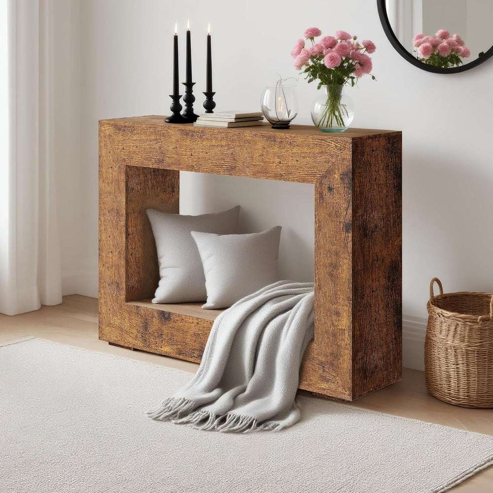 GAOMON 47" Narrow Wood Console Table with Storage Shelf - Vintage Accent...