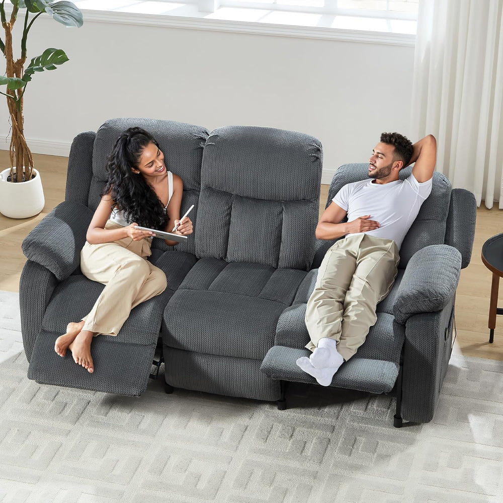 Jocisland 78" Power Reclining Sofa, Electric Recliner Couch, Dark Gray |...