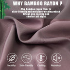 Pillow Cases Queen Size 2 Pack, Bamboo Rayon Cooling Pillowcases with Envelope Closure, Cool Breathable Pillow Case for Hot Sleepers & Night Sweats, 20x30 inches, Greish Purple