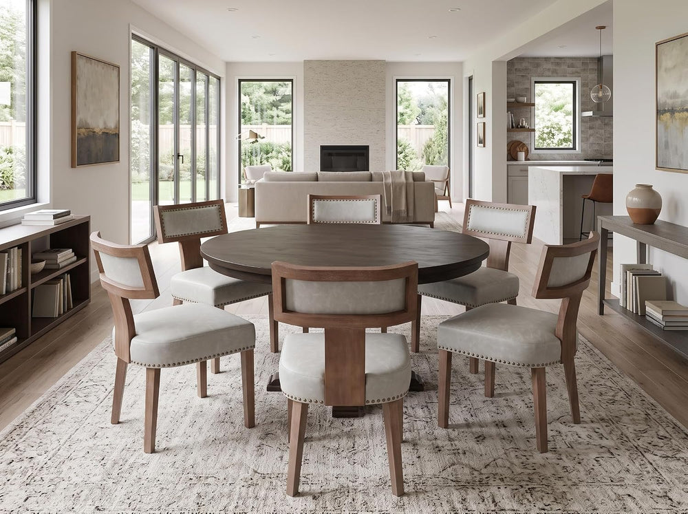 RIVOVA Mid Century Modern Dining Chairs Set of 4, Farmhouse Dining Chairs wit...