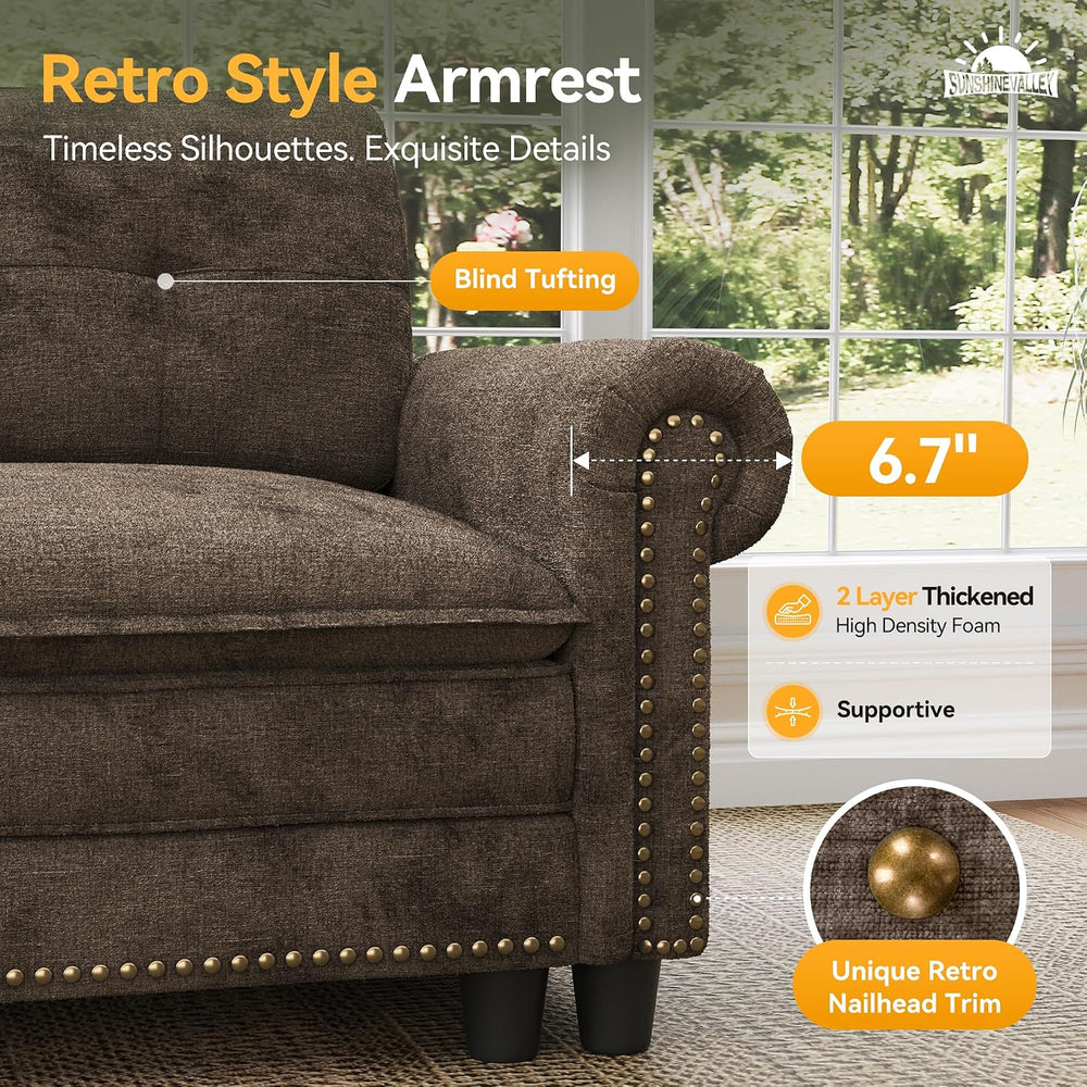 Modular Sectional Sofa Set Living Room 3-Piece Deep Seats