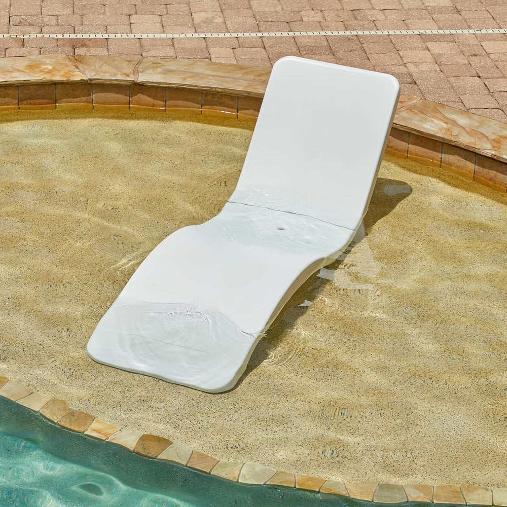 Resort at Home in-Pool Lounger Weighted Lounge Chair for Pool Shelf