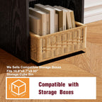 Book Shelf, Wooden Cube Storage Organizer with 11" Open Cubes, Stackable Modular Bookcase for Room Divider Storage, 2 Tier Bookshelf for Living Room, Bedroom, Office (Black, 4-Cube)