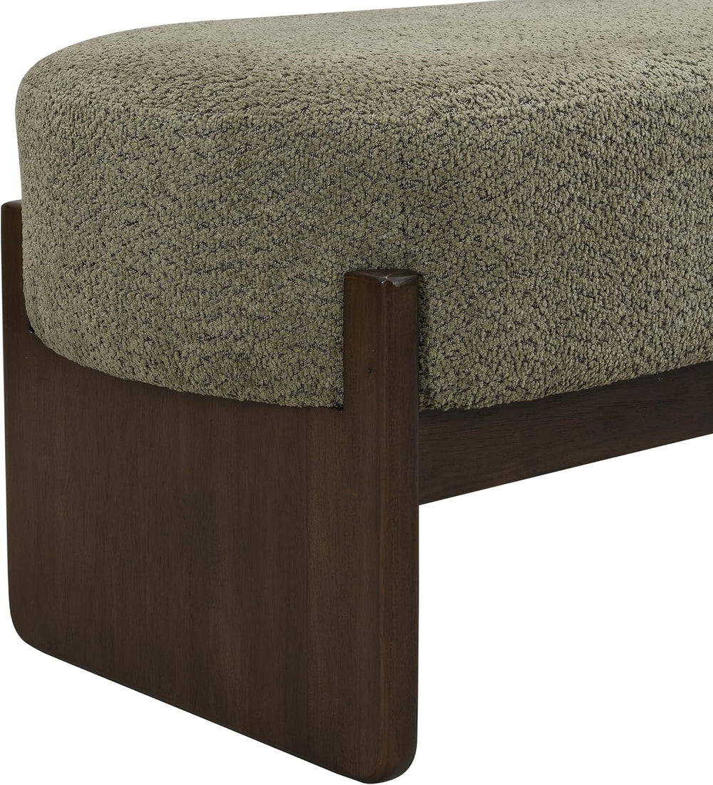 Christopher Knight Home Arden Minimalist Loop Yarn Fabric Dining Bench, Woode...